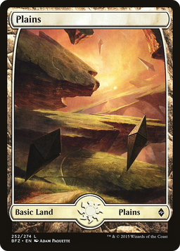 Plains (252) - Full Art (BFZ-252) - Battle for Zendikar