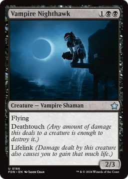 Vampire Nighthawk (FDN-186) - Foundations Foil
