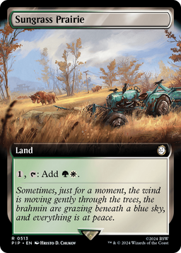 Sungrass Prairie (Extended Art) (PIP-513) - Fallout: (Extended Art) Foil