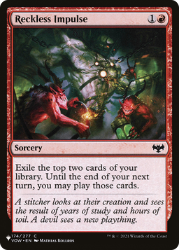 Reckless Impulse (LIST-174/277) - The List