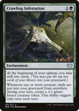 Crawling Infestation (VOW-193) - Innistrad: Crimson Vow Foil