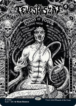 Tevesh Szat, Doom of Fools (SLD-1199) - Secret Lair Drop: (Full Art) (Borderless) Foil