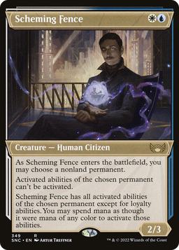 Scheming Fence (Showcase) (SNC-349) - Streets of New Capenna: (Showcase) Foil