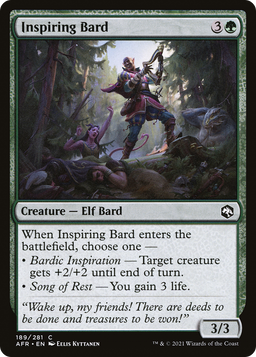 Inspiring Bard (AFR-189) - Adventures in the Forgotten Realms