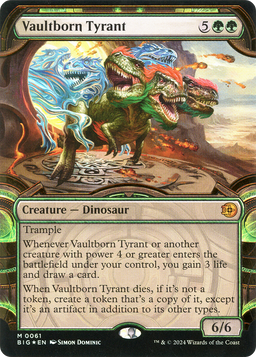 Vaultborn Tyrant (Showcase) (Raised Foil) (BIG-061) - The Big Score: (Showcase) Foil