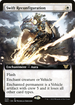 Swift Reconfiguration (Extended Art) (NEC-045) - Neon Dynasty Commander: (Extended Art)