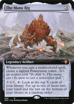 The Mana Rig (Extended Art) (DMC-080) - Dominaria United Commander: (Extended Art) Foil