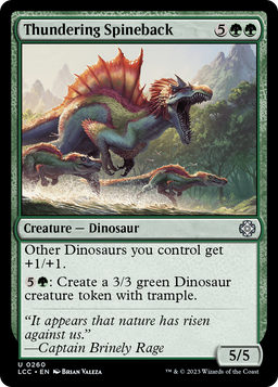 Thundering Spineback (LCC-260) - The Lost Caverns of Ixalan Commander