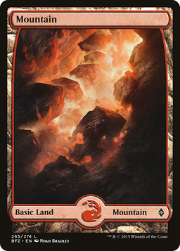 Mountain (265) - Full Art (BFZ-265) - Battle for Zendikar