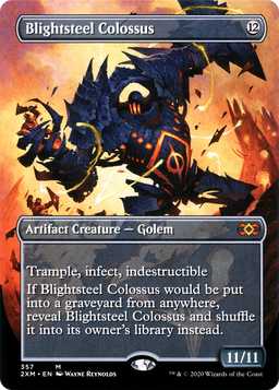 Blightsteel Colossus (Borderless) (2XM-357) - Double Masters Foil