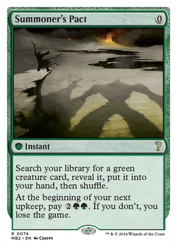 Summoner's Pact (White Border) (MB2-074) - Mystery Booster 2