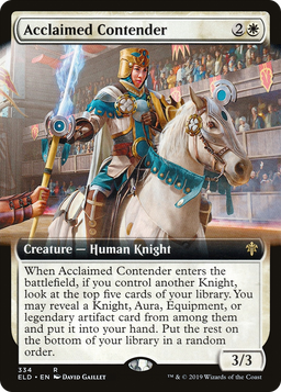 Acclaimed Contender (Extended Art) (ELD-334) - Throne of Eldraine: (Extended Art)