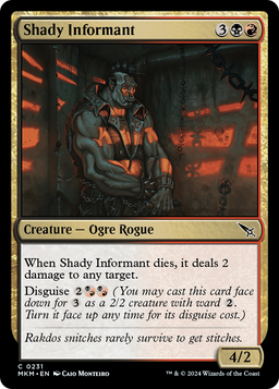 Shady Informant (MKM-231) - Murders at Karlov Manor Foil