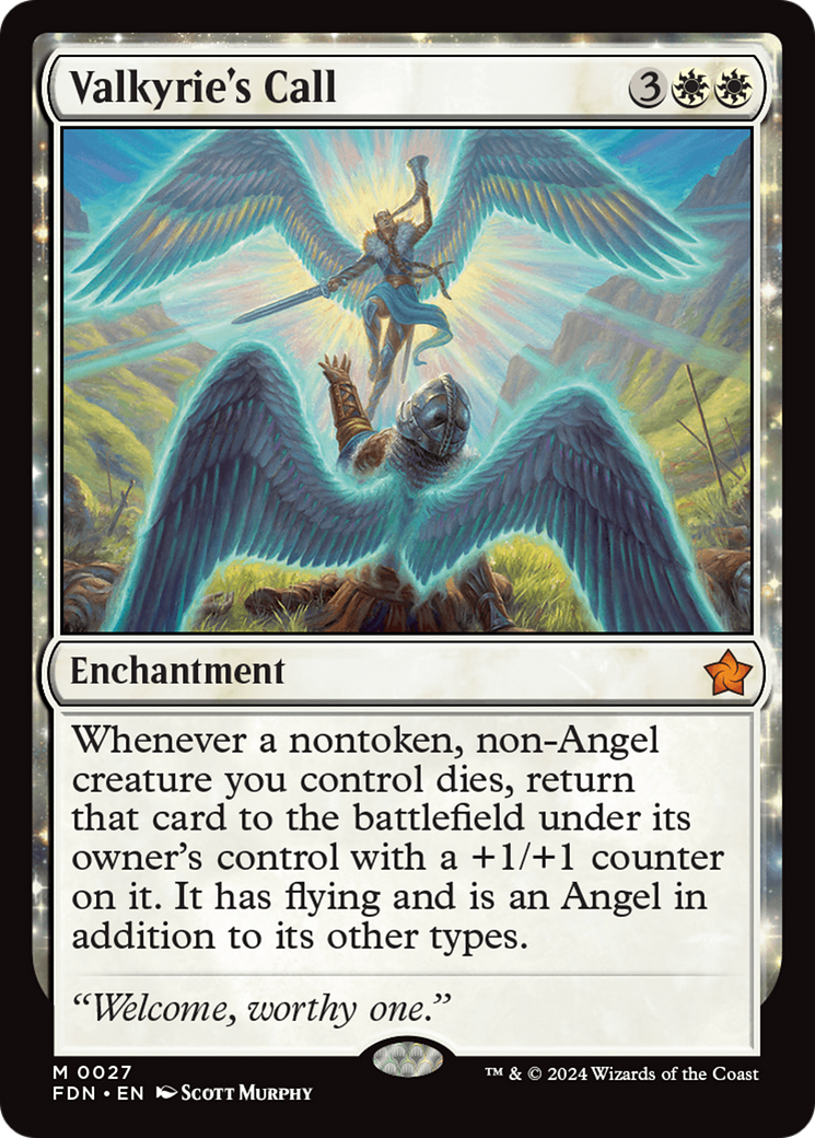 Valkyrie's Call (FDN-027) - Foundations: (enchantment) Foil