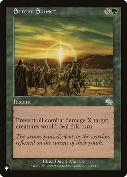 Serene Sunset (LIST-131/143) - The List