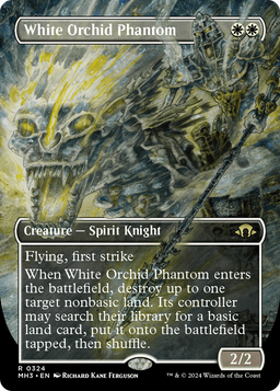 White Orchid Phantom (Borderless) (MH3-324) - Modern Horizons 3 Foil