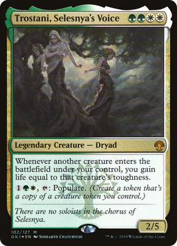 Trostani, Selesnya's Voice (GR1-102) - GRN Guild Kit Foil