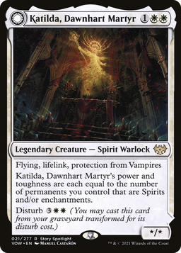 Katilda, Dawnhart Martyr (VOW-021) - Innistrad: Crimson Vow: (Double Faced Transform)