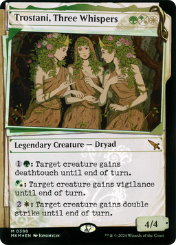 Trostani, Three Whispers (Showcase) (Invisible Ink) (MKM-388) - Murders at Karlov Manor: (Showcase) Foil