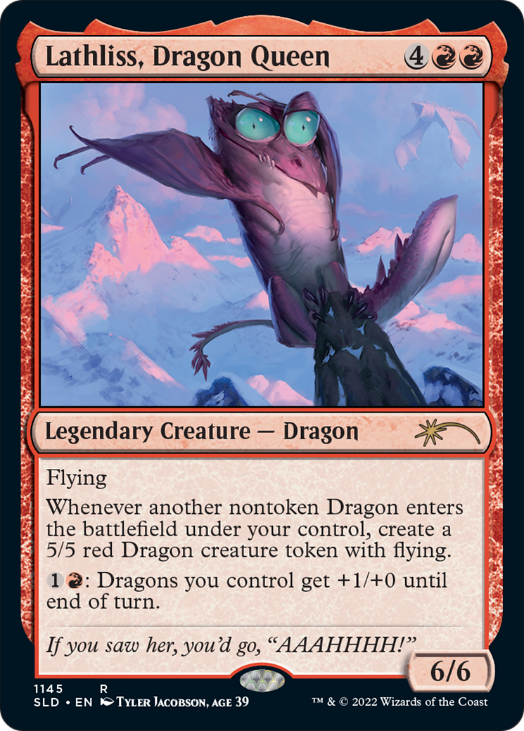 Lathliss, Dragon Queen (1145) (SLD-1145) - Secret Lair Drop Foil