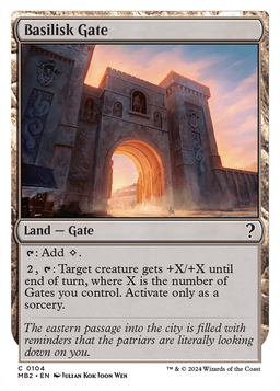 Basilisk Gate (White Border) (MB2-104) - Mystery Booster 2