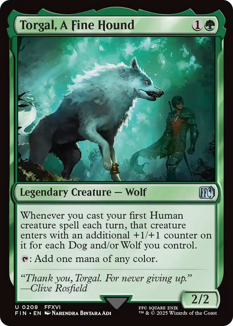 Torgal, A Fine Hound (FIN-208) - FINAL FANTASY Foil