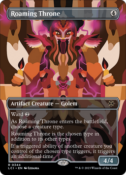 Roaming Throne (Borderless) (LCI-344) - The Lost Caverns of Ixalan Foil
