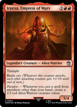 Iraxxa, Empress of Mars (Surge Foil) (WHO-694) - Doctor Who Foil