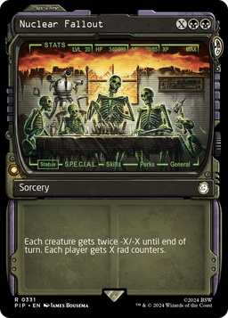 Nuclear Fallout (Showcase) (PIP-331) - Fallout: (Showcase) Foil
