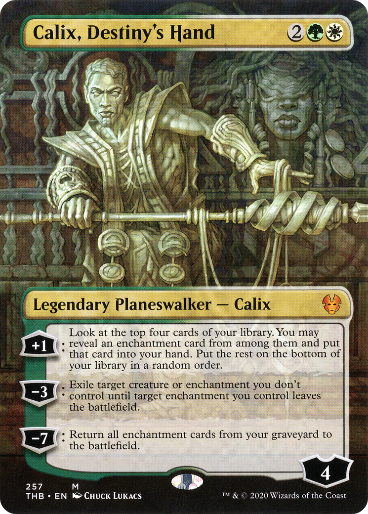 Calix, Destiny's Hand (Borderless) (THB-257) - Theros Beyond Death