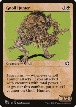 Gnoll Hunter (Showcase) (AFR-326) - Adventures in the Forgotten Realms: (Showcase) Foil