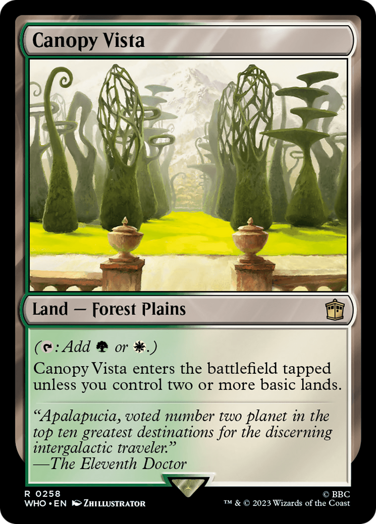 Canopy Vista (WHO-258) - Doctor Who Foil