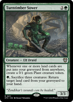 Turntimber Sower (OTC-211) - Outlaws of Thunder Junction Commander