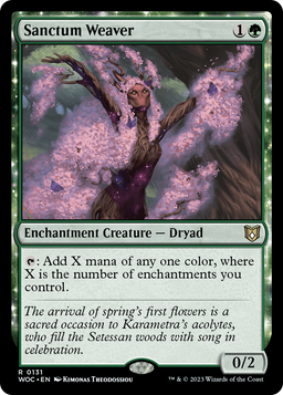 Sanctum Weaver (WOC-131) - Wilds of Eldraine Commander: (enchantment)