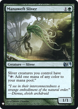 Manaweft Sliver (M14) (LIST-184) - The List Foil