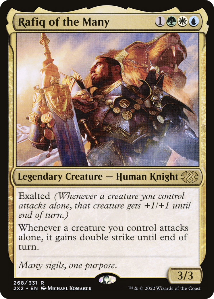 Rafiq of the Many (2X2-268) - Double Masters 2022