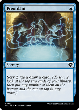 Preordain (OTC-107) - Outlaws of Thunder Junction Commander