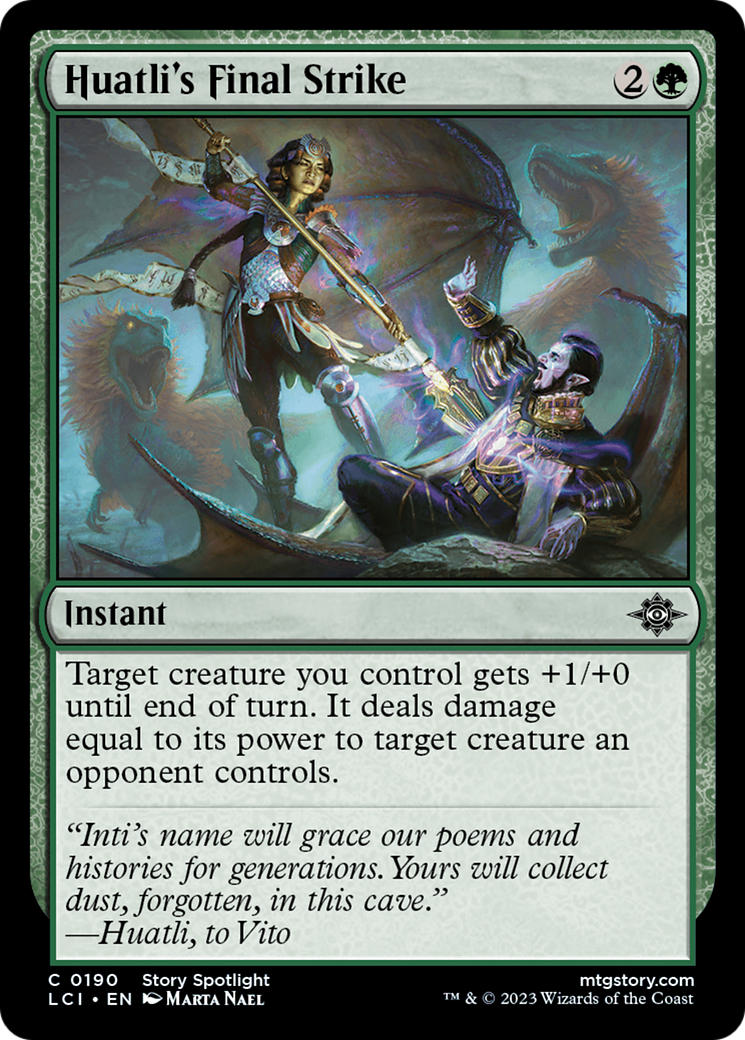 Huatli's Final Strike (LCI-190) - The Lost Caverns of Ixalan Foil