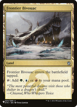 Frontier Bivouac (KTK) (LIST-KTK-234) - The List