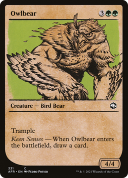 Owlbear (Showcase) (AFR-331) - Adventures in the Forgotten Realms: (Showcase) Foil