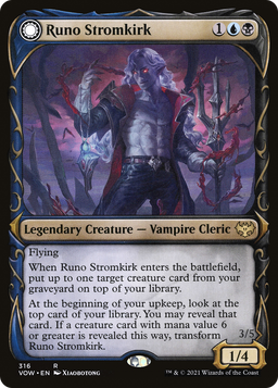 Runo Stromkirk (Showcase) (316) (VOW-316) - Innistrad: Crimson Vow: (Showcase, Double Faced Transform) Foil