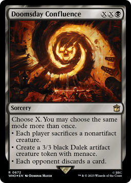 Doomsday Confluence (Surge Foil) (WHO-672) - Doctor Who Foil