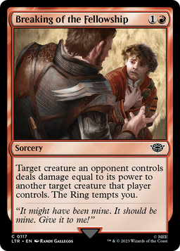 Breaking of the Fellowship (LTR-117) - The Lord of the Rings: Tales of Middle-earth Foil