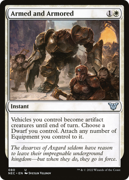 Armed and Armored (NEC-080) - Neon Dynasty Commander