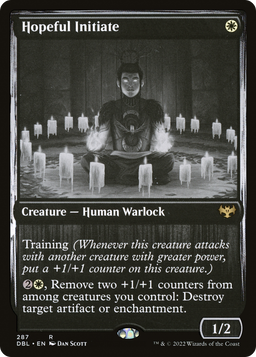 Hopeful Initiate (DBL-287) - Innistrad: Double Feature Foil