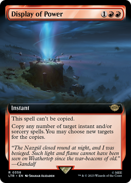 Display of Power (Extended Art) (LTR-358) - The Lord of the Rings: Tales of Middle-earth: (Extended Art) Foil