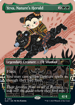 Yeva, Nature's Herald (SLD-1284) - Secret Lair Drop (Borderless) Foil