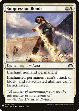 Suppression Bonds (LIST-034) - The List