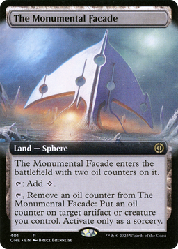 The Monumental Facade (Extended Art) (ONE-401) - Phyrexia: All Will Be One: (Extended Art)