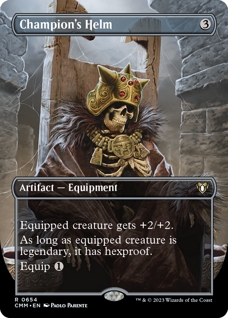 Champion's Helm (Borderless) (CMM-654) - Commander Masters